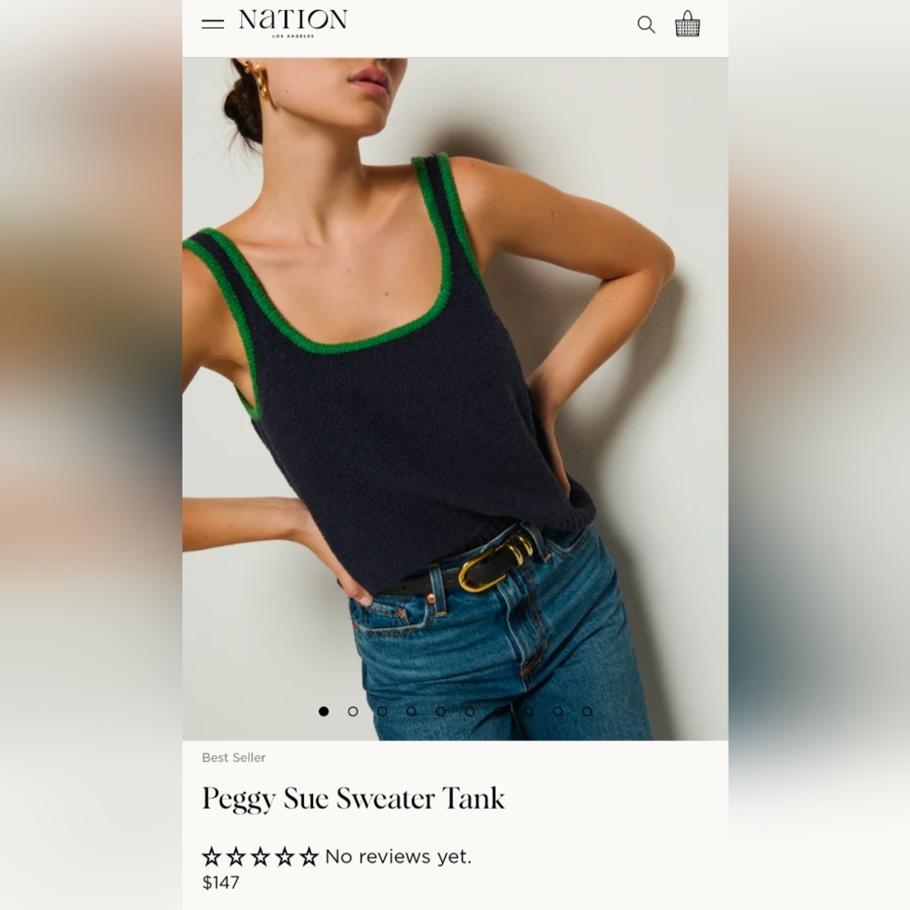 Nation | Peggy Sue Sweater Tank - Night Sky